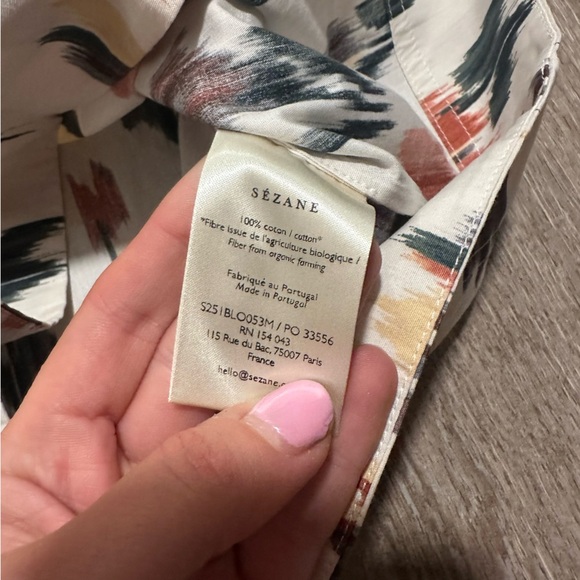 NWT SEZANE Florica Blouse Daliana Print US4 - Picture 6 of 7